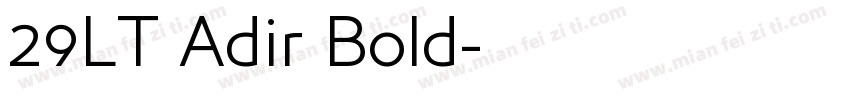 29LT Adir Bold字体转换